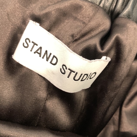 Stand Studio 100% Napa Leather Joggers Size 38/M - Picture 8 of 10